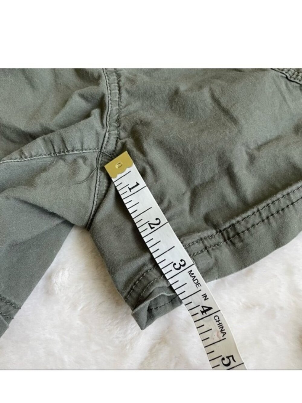 Motherhood Maternity | Olive Green Cargo Shorts With Panel | Size Small - Picture 8 of 9